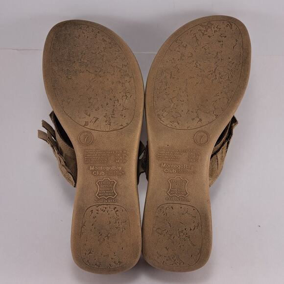 MontegoBay Club Leather Collection Wedges Women's Size 7 - Picture 7 of 10